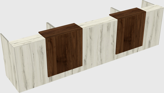 Long reception desk