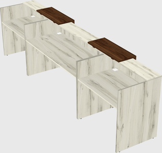 Long reception desk