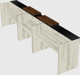 Long reception desk