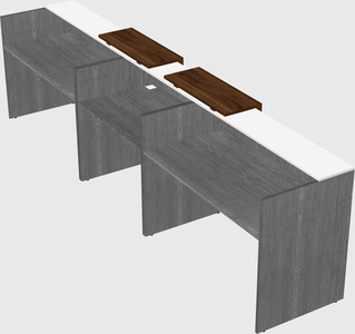 Long reception desk