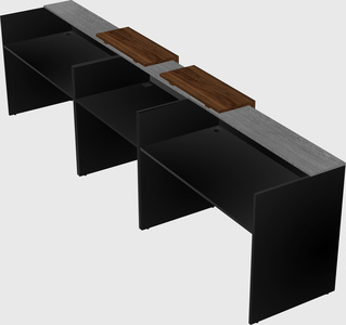 Long reception desk