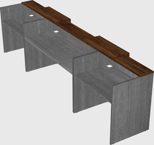 Long reception desk