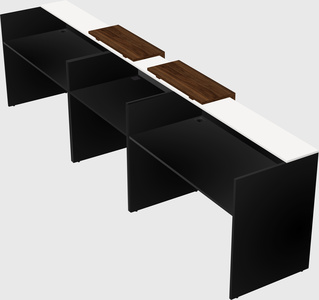 Long reception desk
