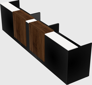 Long reception desk