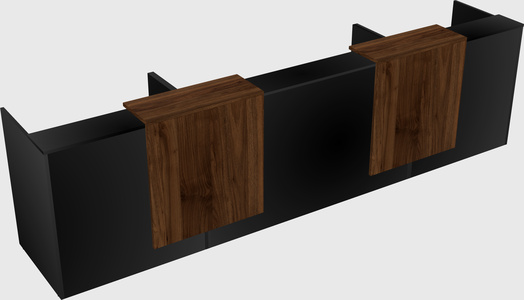 Long reception desk