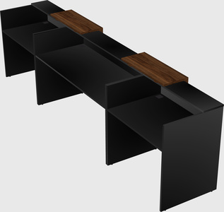 Long reception desk