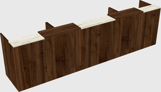 Long reception desk