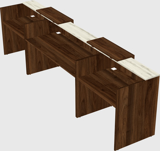 Long reception desk