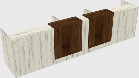 Long reception desk