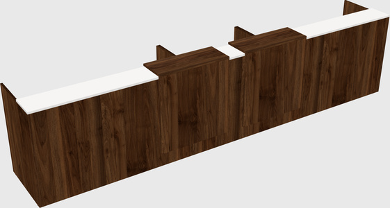 Long reception desk