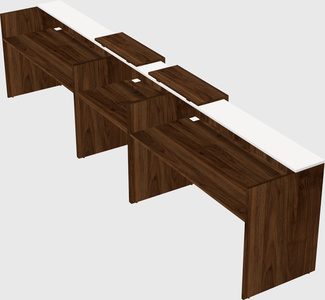Long reception desk