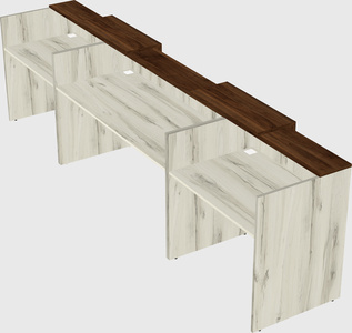 Long reception desk