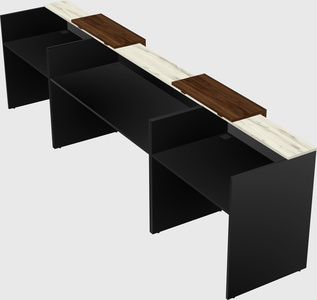 Long reception desk