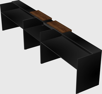 Long reception desk