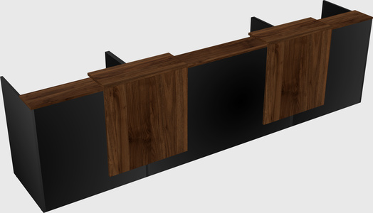Long reception desk