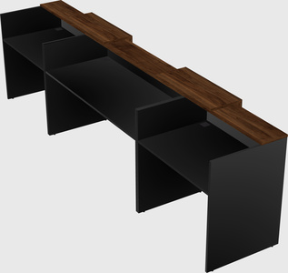 Long reception desk
