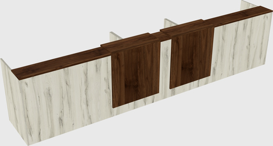 Long reception desk