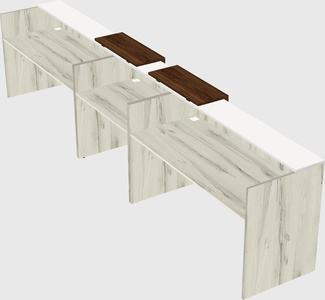 Long reception desk