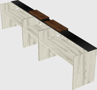 Long reception desk