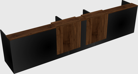 Long reception desk