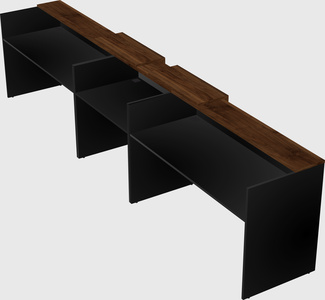 Long reception desk