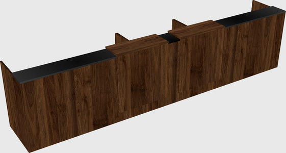 Long reception desk