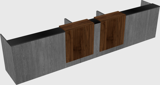 Long reception desk