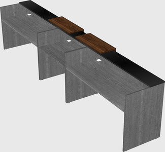 Long reception desk