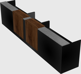 Long reception desk