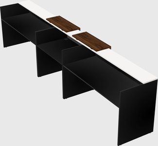 Long reception desk