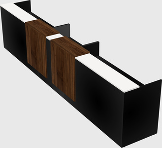 Long reception desk