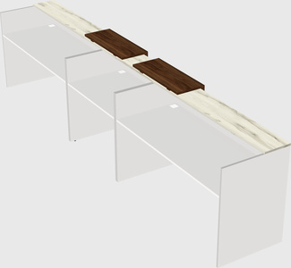 Long reception desk