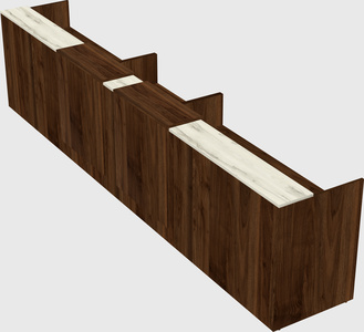 Long reception desk