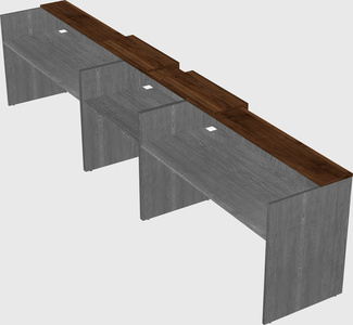 Long reception desk