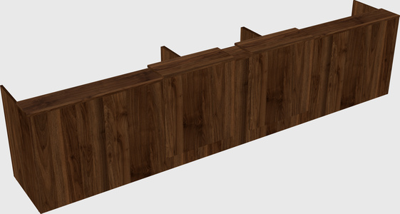 Long reception desk