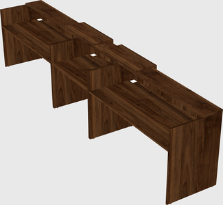 Long reception desk