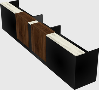 Long reception desk