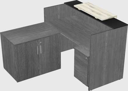 L-shaped modular reception
