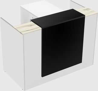 L-shaped modular reception