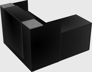 L-shaped modular reception