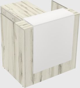 L-shaped modular reception