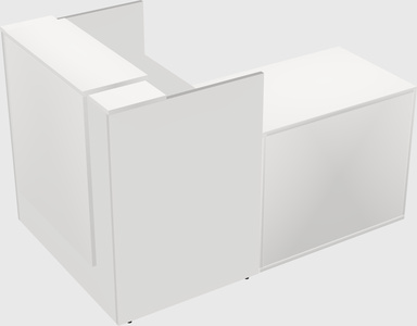 L-shaped modular reception