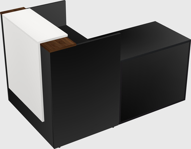 L-shaped modular reception