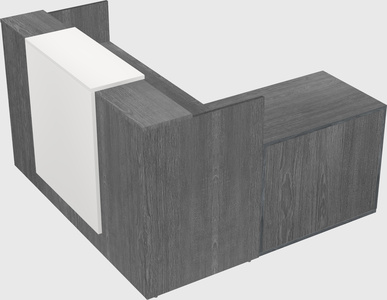 L-shaped modular reception