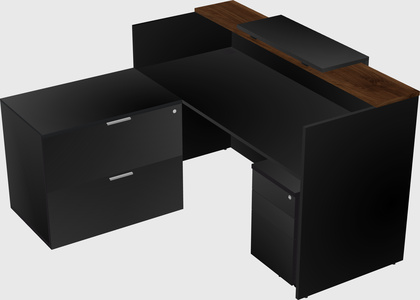 L-shaped modular reception