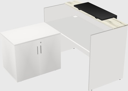 L-shaped modular reception