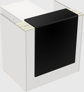 L-shaped modular reception