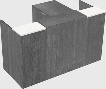 L-shaped modular reception