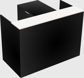 L-shaped modular reception