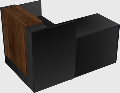 L-shaped modular reception